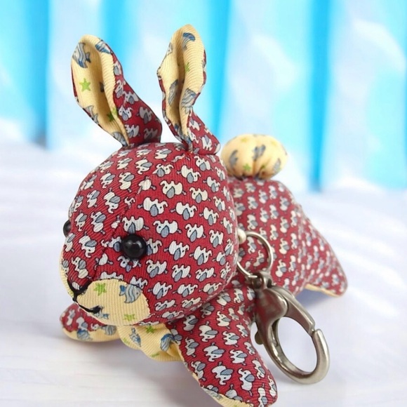 Salvatore Ferragamo Accessories - Salvatore Ferragamo Silk Plush Charm 😍🐰🐇